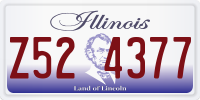 IL license plate Z524377