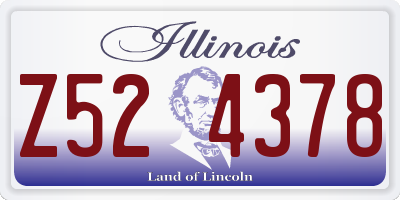 IL license plate Z524378