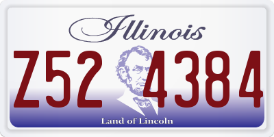 IL license plate Z524384
