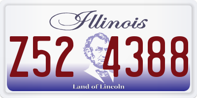 IL license plate Z524388