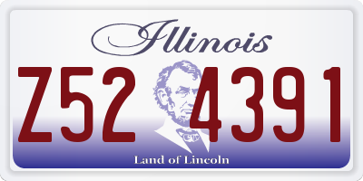 IL license plate Z524391
