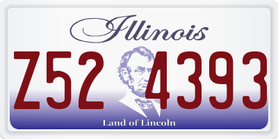 IL license plate Z524393