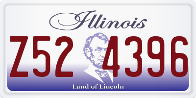 IL license plate Z524396