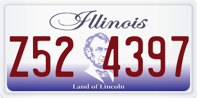 IL license plate Z524397