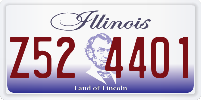 IL license plate Z524401