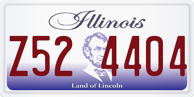 IL license plate Z524404