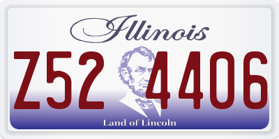 IL license plate Z524406