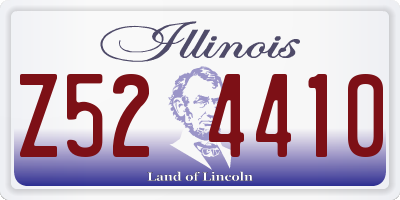 IL license plate Z524410