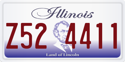 IL license plate Z524411