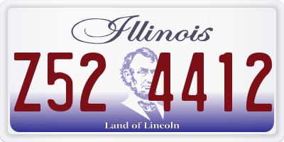IL license plate Z524412