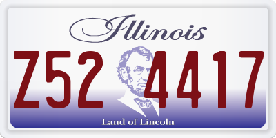 IL license plate Z524417