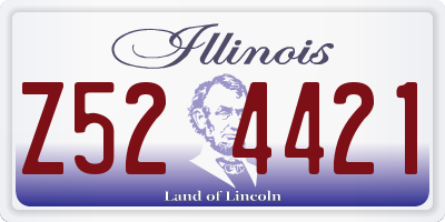 IL license plate Z524421