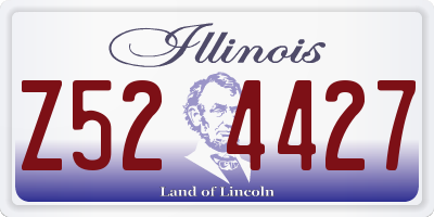 IL license plate Z524427