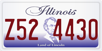 IL license plate Z524430