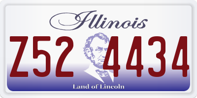IL license plate Z524434