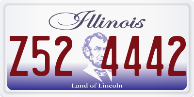 IL license plate Z524442