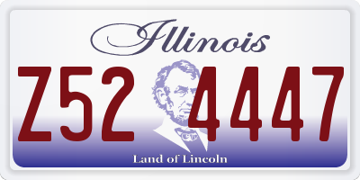 IL license plate Z524447