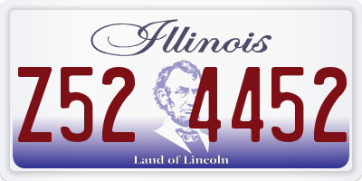 IL license plate Z524452