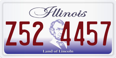 IL license plate Z524457