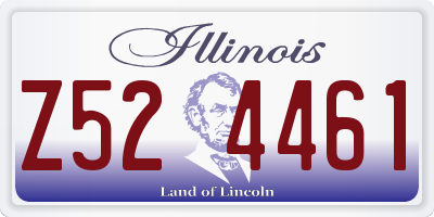 IL license plate Z524461