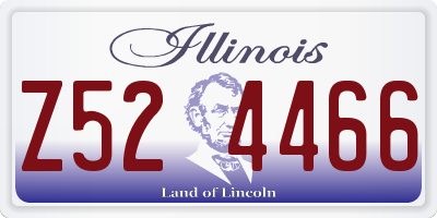IL license plate Z524466