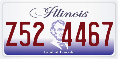 IL license plate Z524467