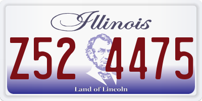 IL license plate Z524475