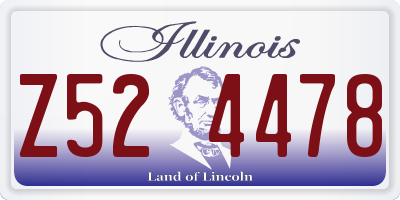 IL license plate Z524478