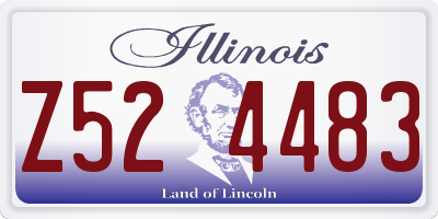IL license plate Z524483