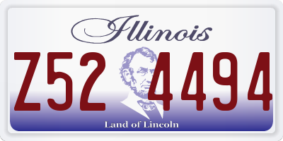 IL license plate Z524494