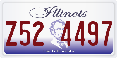 IL license plate Z524497