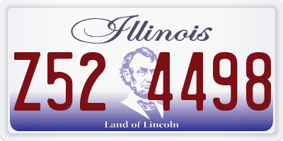 IL license plate Z524498