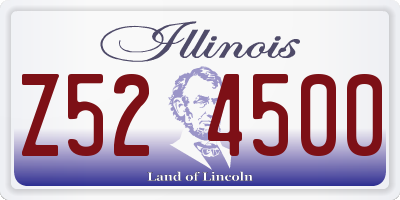 IL license plate Z524500