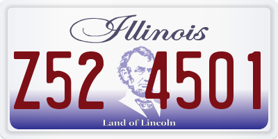 IL license plate Z524501