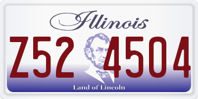 IL license plate Z524504