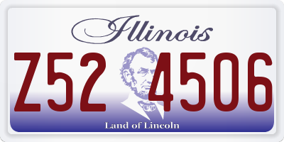 IL license plate Z524506