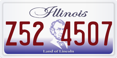 IL license plate Z524507
