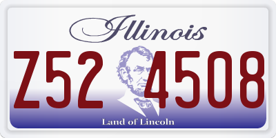 IL license plate Z524508