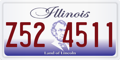 IL license plate Z524511