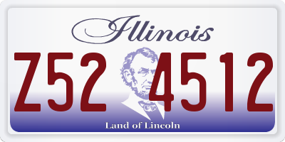 IL license plate Z524512