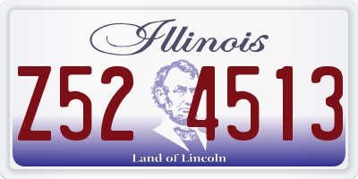 IL license plate Z524513