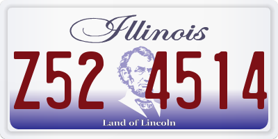 IL license plate Z524514