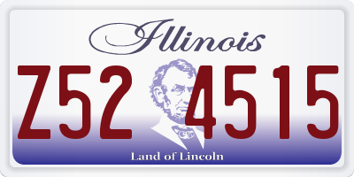 IL license plate Z524515