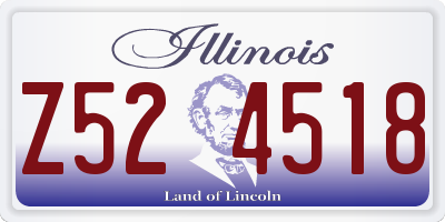 IL license plate Z524518