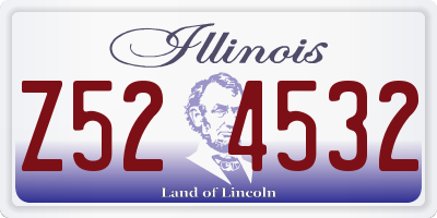 IL license plate Z524532