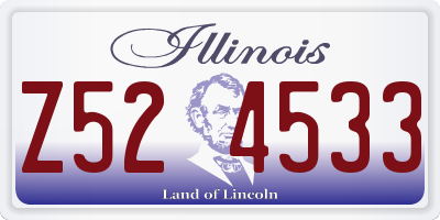 IL license plate Z524533