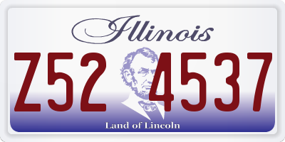 IL license plate Z524537