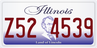 IL license plate Z524539