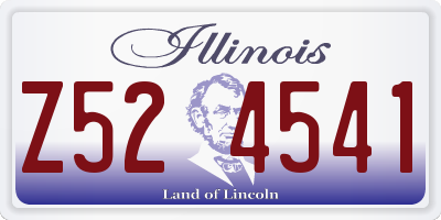 IL license plate Z524541