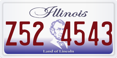 IL license plate Z524543